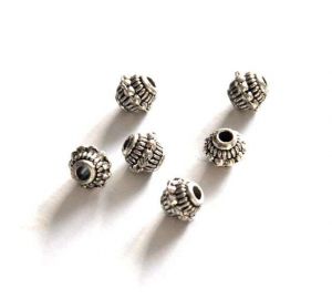 Korálek zdobený 7,5x6 mm 10 ks