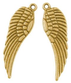 Křídlo anděla 30 mm, 20 ks, antik zlatá