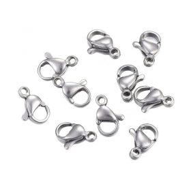 Karabina 9x6 mm z chirurgické oceli, 20 ks Karabina 9x6 mm z chirurgické oceli, 20 ks