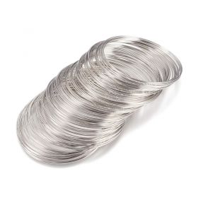 Paměťový drát 60x0,6 mm, 20 otoček, platinový
