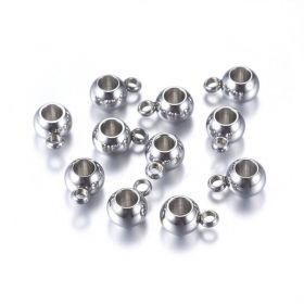 Přívěsek s očkem 9x4,5 mm z chirurgické oceli 304