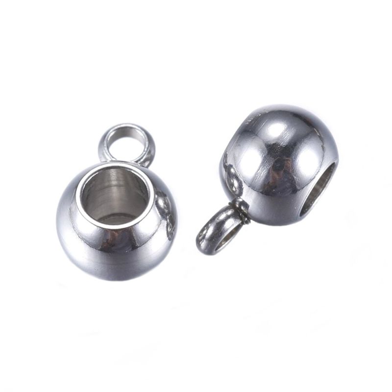 Přívěsek s očkem 9x4,5 mm z chirurgické oceli 304