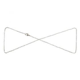 Řetízek s karabinkou z chirurgické oceli 50 cm s článkem 1,9 mm, platinový