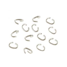 Spojovací ovál z chirurgické oceli 6x4 mm, 100 ks