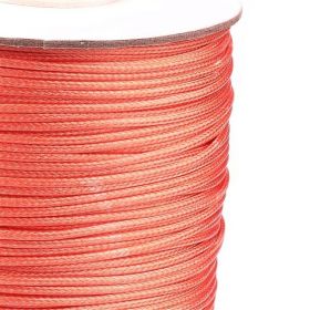 Voskovaná šňůra lesklá 1 mm, cena za 1m, tmavě meruňková