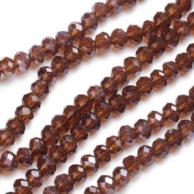 Slavík 4x3 mm, 140 ks, karamelová s lustrovým pokovem
