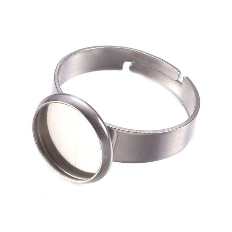 Prsten s lůžkem 10 mm, chirurgická ocel 304
