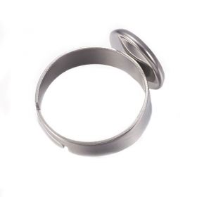 Prsten s lůžkem 10 mm, chirurgická ocel 304