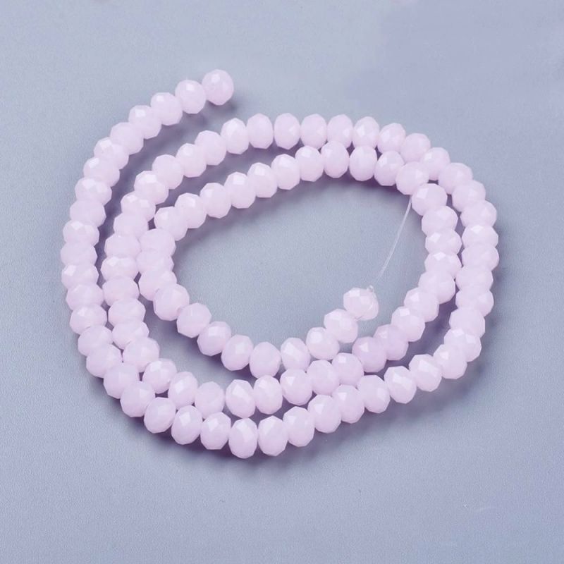 Slavík 6x4 mm, 94 ks, ledová růžová