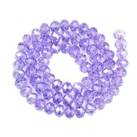 Slavík 6x4 mm, 86 ks, lila fialová s lustrovým pokovem