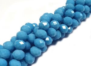 Slavík 8x6 mm, 72 ks, plnobarevná tyrkysová