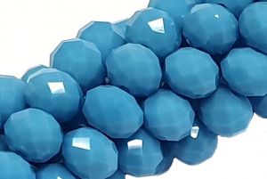 Slavík 8x6 mm, 72 ks, plnobarevná tyrkysová