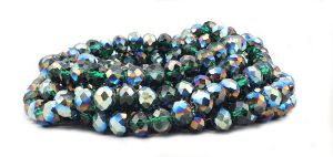 Slavík 4x3 mm, 138 ks, zelená s modrým a multi pokovem Slavík 4x3 mm, 138 ks, zelená s modrým a multi pokovem