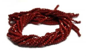 Slavík 6x4 mm, 98 ks, plnobarevná tmavě červená