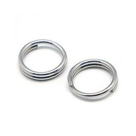 Dvojitý spojovací kroužek 5x1,4 mm, 100 ks, chirurgická ocel 304