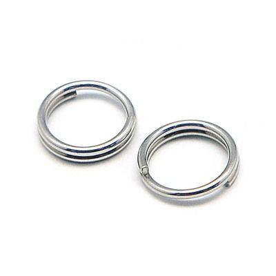 Dvojitý spojovací kroužek 5x1,4 mm, 100 ks, chirurgická ocel 304