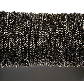 Řetízek 2,5x1,6 mm, 1 m, černá barva