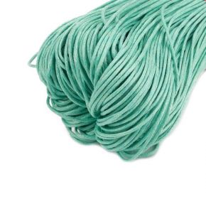 kopie Voskovaná šňůra 1 mm, 1 m, tmavý mentol