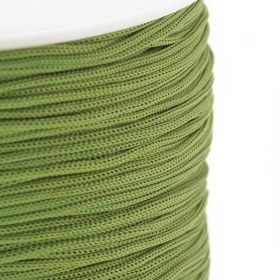 Polyesterová šňůra 0,8 mm, 1 metr, khaki zelená