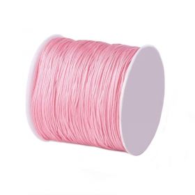 Polyesterová šňůra 0,8 mm, 1 metr, růžová/meruňková