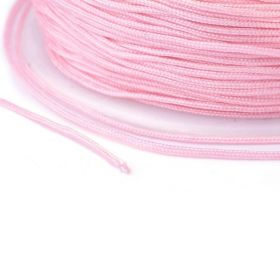 Polyesterová šňůra 0,8 mm, 1 metr, růžová/meruňková