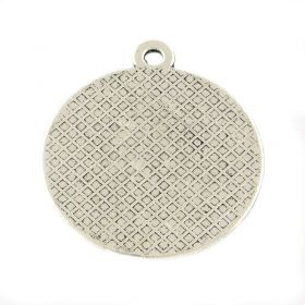 Přívěsek s očkem 31x27mm s lůžkem 25 mm, starostříbro