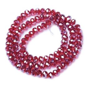 Slavík 6x4 mm, 88 ks, červená s lustrovým pokovem Slavík 6x4 mm, 88 ks, červená s lustrovým pokovem