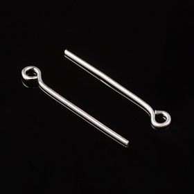 Ketlovací jehla 18 mm, 500 ks, stříbrná