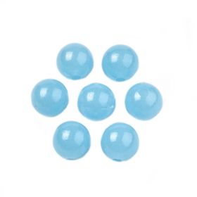 Akrylové luniniscenční korálky 6 mm, 50 ks, modrá barva