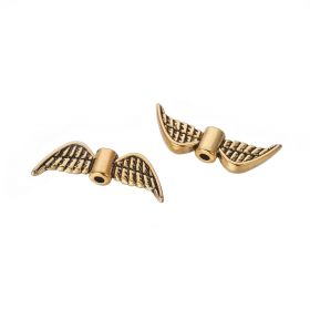 Křídla anděla 21x8 mm, 50 ks, zlatá antik