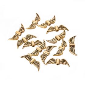 Křídla anděla 21x8 mm, 50 ks, zlatá antik
