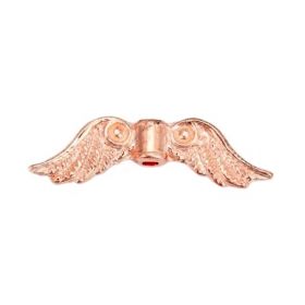 Křídla anděla 23x7 mm, 10 ks, růžová zlatá