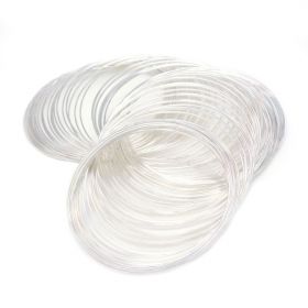Paměťový drát 60x0,6 mm, 30 otoček, stříbrná barva
