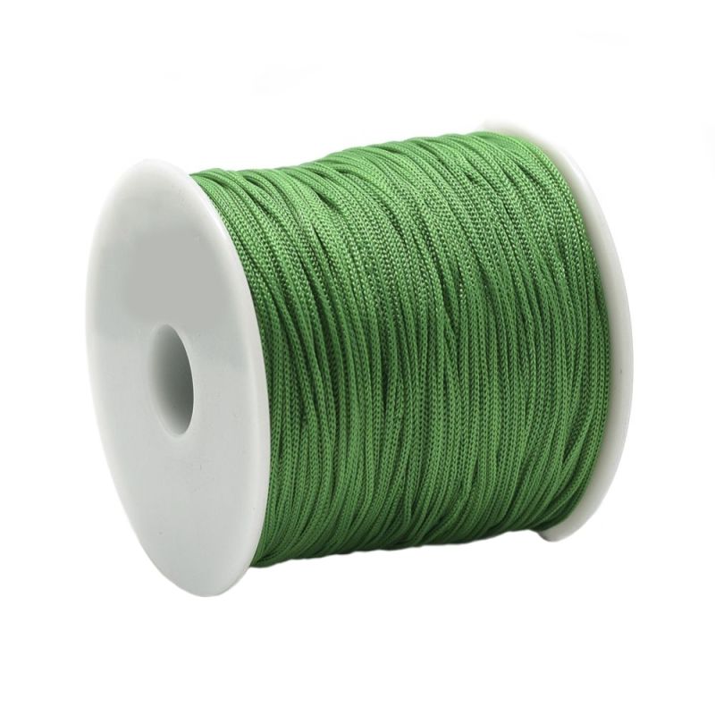 Polyesterová šňůra 0,8 mm, 1 metr, středně zelená