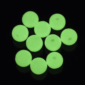 Akrylové luminiscenční korálky 5 mm, 100 ks, světle zelená