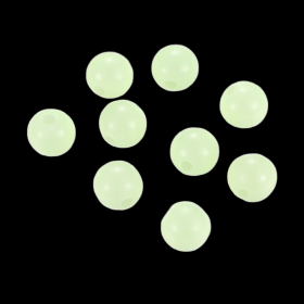 Akrylové luminiscenční korálky 4 mm, 100 ks, světle zelená