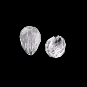 Akrylový drop 17x11mm, 20 ks, transparentní