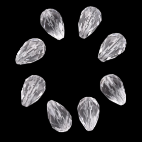 Akrylový drop 17x11mm, 20 ks, transparentní