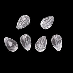 Akrylový drop 17x11mm, 20 ks, transparentní