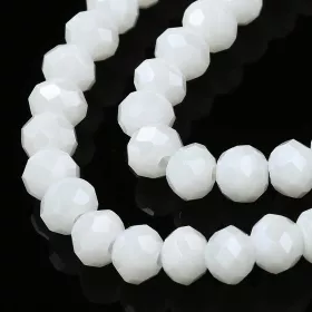 Slavík 3x2 mm, 156 ks, plnobarevná bílá s lustrovým pokovem