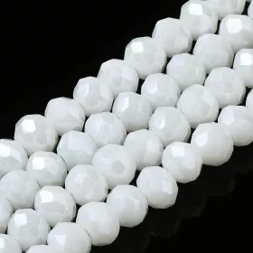Slavík 3x2 mm, 156 ks, plnobarevná bílá s lustrovým pokovem