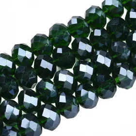 Slavík 6x4 mm, 84 ks, tmavě zelená s lustrovým pokovem