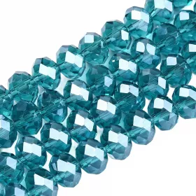 Slavík 8x6 mm, 66 ks, modrozelená