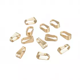 Šlupna z chirurgické oceli 6x3x2,2 mm, 10 ks, zlatá barva