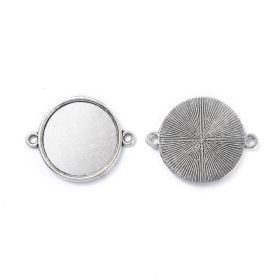 Spojovací díl 30x23 mm mm s lůžkem 20 mm, 10 ks, starostříbro