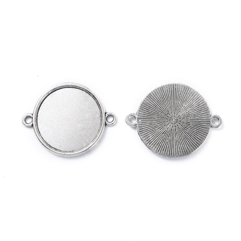 Spojovací díl 30x23 mm mm s lůžkem 20 mm, 10 ks, starostříbro