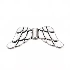 Andělská křídla 29,5x16,5x4 mm, starostříbro