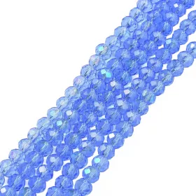 Slavík 3x2 mm, 160 ks, modrá s AB pokovem