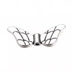 Andělská křídla 29,5x16,5x4 mm, 10 ks, starostříbro