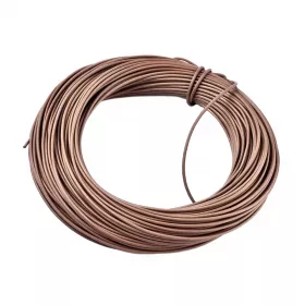Kůže kulatá 1,5 mm, 1 metr, camel